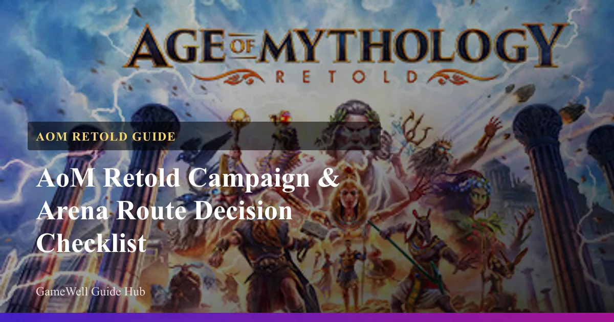 AoM Retold Campaign & Arena Route Decision Checklist