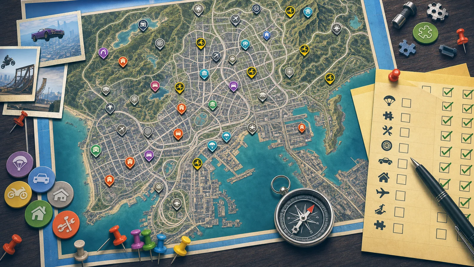 GTA V 100% Completion Checklist: Stunt Jumps, Letter Scraps, And Spaceship Parts